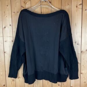 Donna Karan NY Women's Boatneck Sweater, Black - Size XL